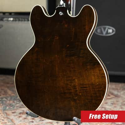 Epiphone Elitist 1965 Casino Hollow Body Electric Guitar - Vintage Sunburst with Hardshell Case - Used image 2