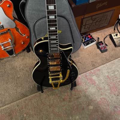 2024 Firefly FFSP pro locking tuners roller bridge Reverend Soft Touch trem spring upgrade Triple Pickup Les Paul Style Black Beauty image 2