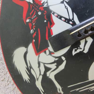 Vintage 1938-40 Supertone Lone Ranger Guitar Vibrant Graphics Rare Model Regal image 4