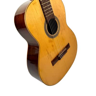 French Luthier Classical Guitar Natural 1960's image 4