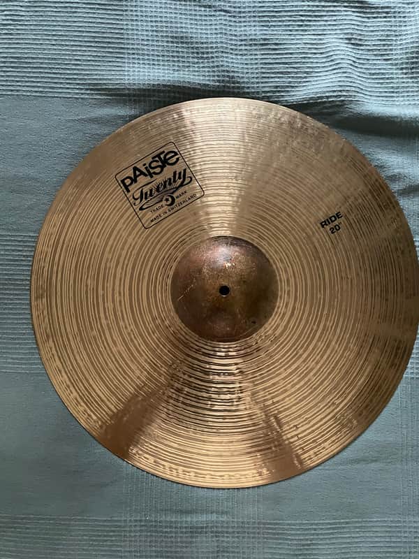 Paiste 20" Twenty Series Ride Cymbal 2007 - 2011 - Traditional Bow, Raw Bell