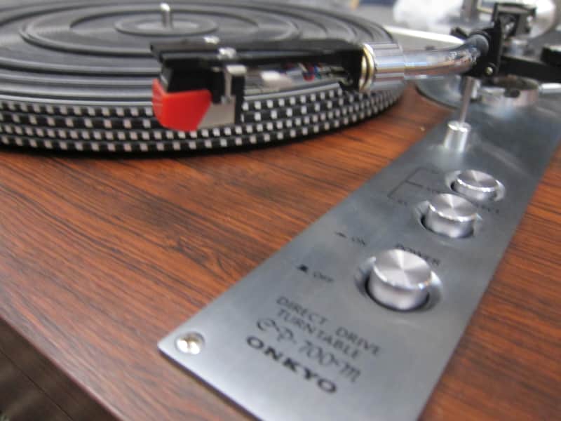 Rare Onkyo CP-700M Turntable Direct Drive turntable,Rosewood,Top