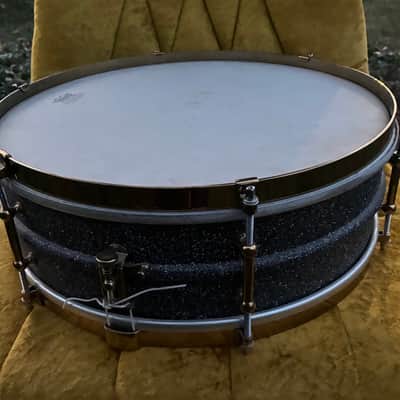 Ludwig 15” Tube Lug Snare Drum 1920’s - Black/Brass image 7