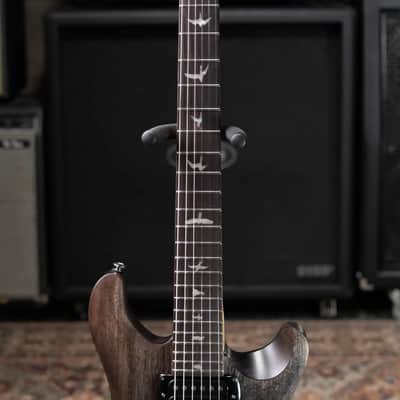 PRS SE CE 24 Standard Stoptail Satin Electric Guitar - Charcoal with Gig Bag image 6