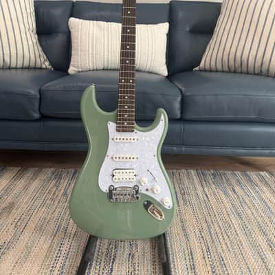 G&L Fullerton Deluxe Legacy HSS Electric Guitar Macha Green image 1