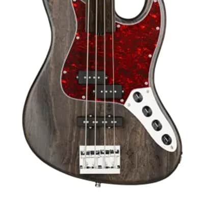 Sadowsky MetroLine 21-Fret Vintage P/J Bass-Swamp Ash Body-4 String-Nirvana Black Transparent Satin-Fretless image 2