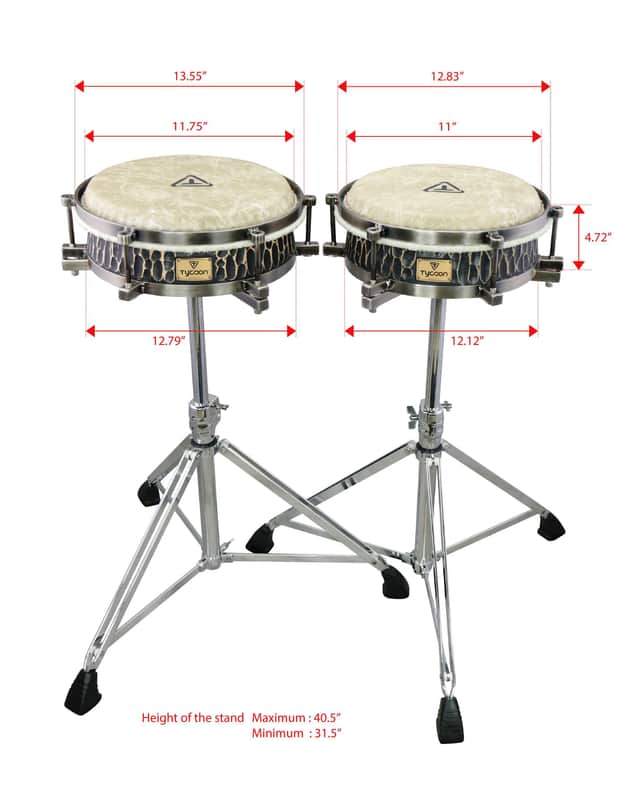 Agile 11¾" Handcrafted Conga with Stand, Bracket, and Bag image 1