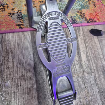 Ludwig No. 201 Speed King Bass Drum Pedal 1971- Silver image 2