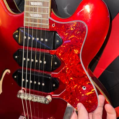 Epiphone Riviera Custom P93 - Red Royal - HARD CASE INCLUDED image 7