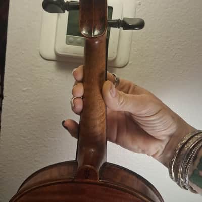 Lyon & Healy Guarneri del Gesù Copy (4/4 Full Size) 1890s–1910s - Amber / Natural Wood image 3