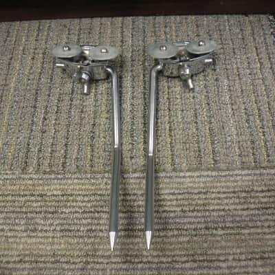 Vintage Ludwig 1960's Folding Bass Drum Spurs with Brackets image 4