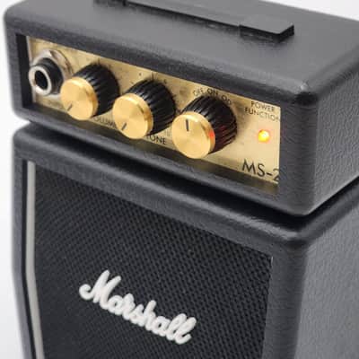Marshall Micro Stack MS-2 1-Watt 1x2" Battery-Powered Guitar Combo 2012 - Present - Black image 2