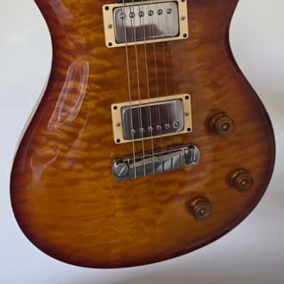 Paul Reed Smith PRS Custom 22 10 TOP Stoptail 1998 Vintage amber QUILT Cherry Sunburst Dragon II image 4