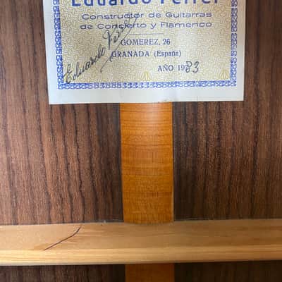 Eduardo Ferrer Classical guitar 1983 - French Polish image 11