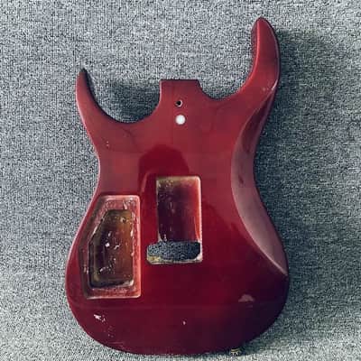 Red DIY Project HH Guitar Basswoo Body image 2