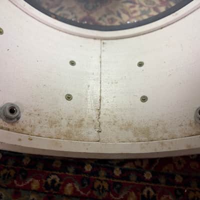 1960s Ludwig Club Date 14x22 Bass Drum Project in Red Sparkle / Duco image 10