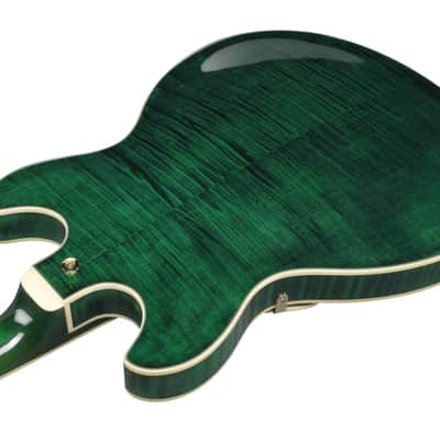 Ibanez AS93FM Artcore Expressionist Transparent Moss Green image 6