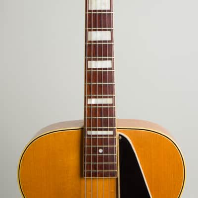 National  New Yorker Arch Top Hollow Body Electric Guitar (1941), ser. #993G, period brown hard shell case. image 8