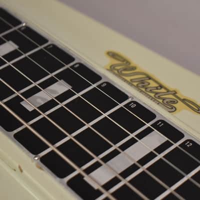 1956 White (Fender) Studio Deluxe 6 Console Steel Guitar Grey Pre-CBS w/OHSC image 9