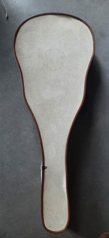 cheney Vintage Hard Case 1950-60's - White vintage Hard case guitar CHENEY ENGLAND 1950'S for dreadnought image 1