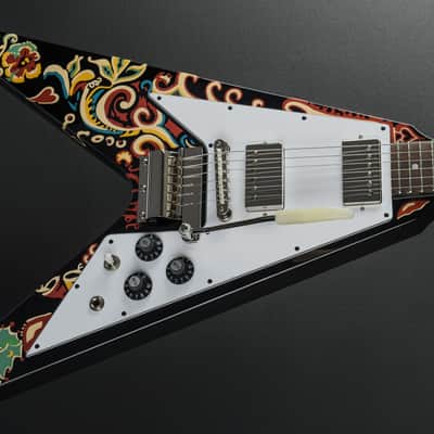 Epiphone Jimi Hendrix "Love Drops" Flying V - Ebony image 1