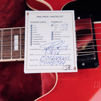 2025 Gibson 1963 ES-335TD - 60s Cherry! image 12