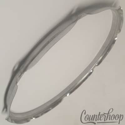 Ludwig 14"Rim/Hoop 8-Lug-Hole Snare/Floor Tom Drum Batter Vintage 70s USA Chrome image 2