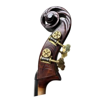 High-grade handmade solid wood Upright double bass 3/4,flamed maple back image 12