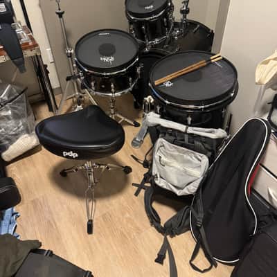 Sonor AQ2 Maple Stage 22x17 / 16x15 / 12x8 / 10x7 / 14x6" 5pc Shell Pack 2025 - Present - Transparent Black image 7