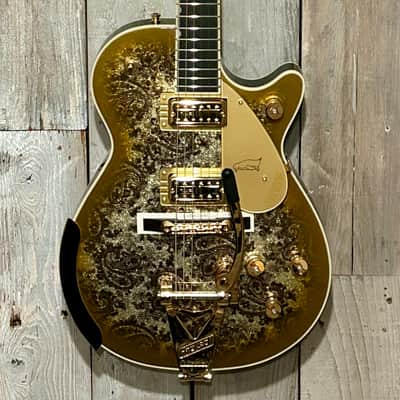 Gretsch G6134TG Limited Edition Paisley Penguin Gold Paisley Burst, Help Support Small Business & Buy it Here ! image 2
