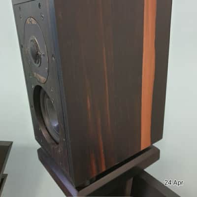 Shun Mook BBC LS3/5a Speakers 1980s - Real Ebony wood image 10