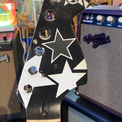 Fender Mighty Mite PROJECT Stratocaster Billy Corgan Vibes - Custom Black & White Stars 🌟 Design image 4