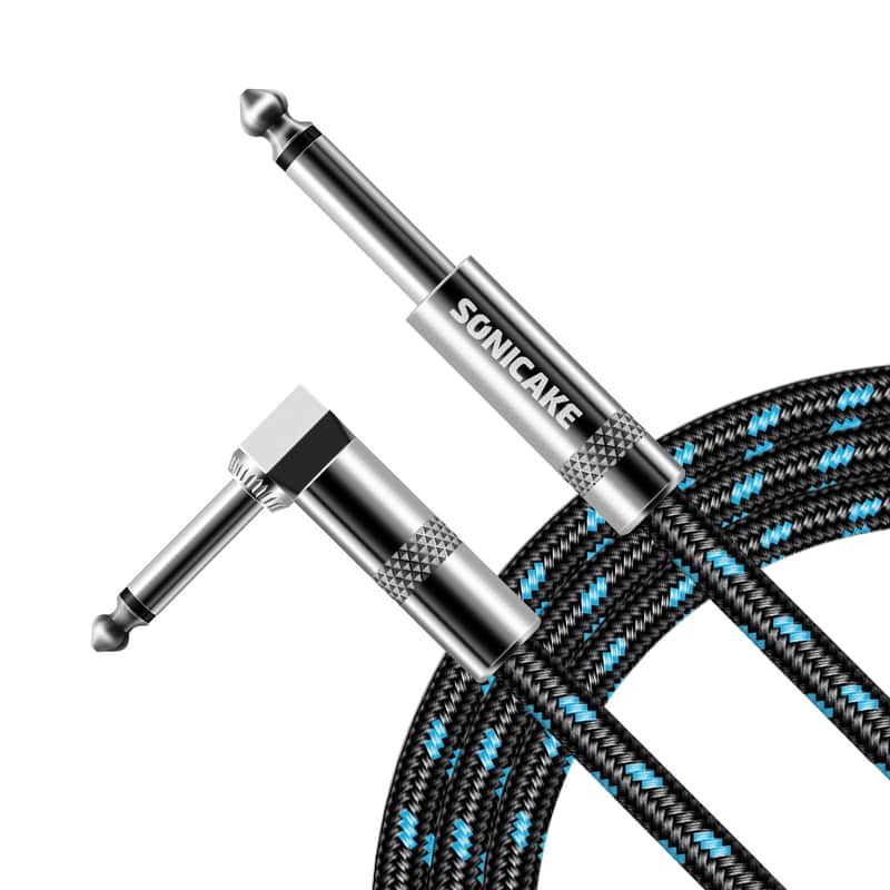 SONICAKE Guitar Cable 10ft Amp Cord for Guitar Bass Electric Guitar Instrument Electric Mandolin Amp(U.S. domestic inventory) image 1
