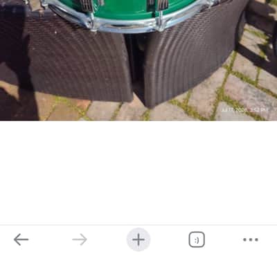 Huge Sounding Ludwig Coliseum Snare Drum - Green Burst image 5