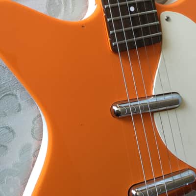 Danelectro 59M NOS Double Cutaway 2010s - Orange Adelic image 7