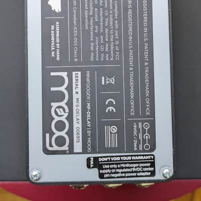 Moog Minifooger MF Delay v2 2010s - Black image 2