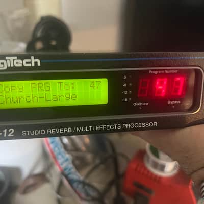 DigiTech TSR-12 Studio Reverb / Multi-Effects Processor with IEC power cable and rack mount bolts/washers. Looks near new. image 2