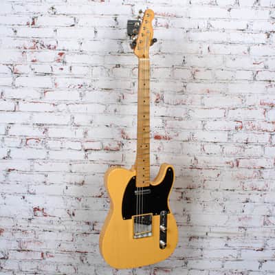 Fender -  75th Anniversary Vintera Road Worn 1951 Telecaster - Electric Guitar w/ Maple Fingerboard - Butterscotch Blonde - w/ Hardshell Case image 4