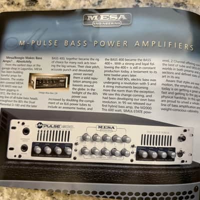 Mesa Boogie Catalog 2001 dual triple rectifier solo recto verb road King M pulse Bass walkabout head cabinet combo image 9