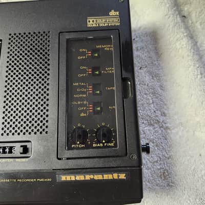 Super Clean Marantz PMD430 CP430 Rebuilt 3-Head Portable Cassette W/Accessories image 5