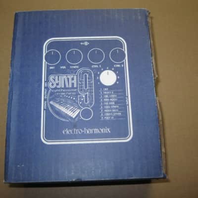 lightly handled Electro Harmonix EMPTY CARDBOARD BOX & original Owner's Instructions & warranty / registration paperwork ONLY for Synth9 Synthesizer Machine pedal (NO: Pedal/Adapter) image 4