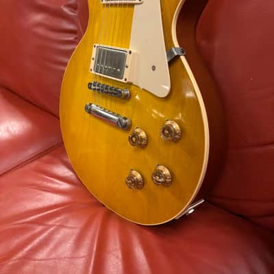 2014 Gibson Custom Shop '58 Les Paul Plaintop Reissue Lemon Burst VOS image 7