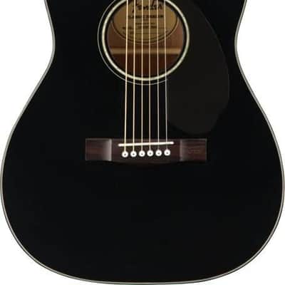 Fender CC-60SCE Concert Cutaway Acoustic Guitar, with 2-Year Warranty, Black image 3