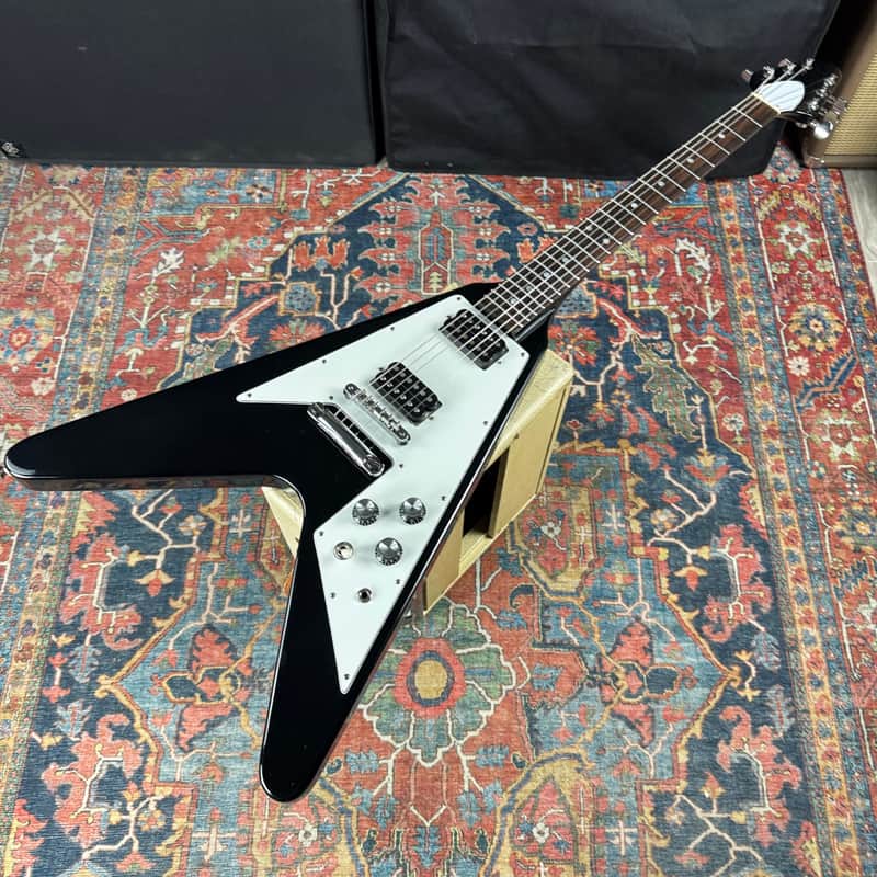 *Video" Burny Flying V Model RFV-75 Revival Series Mahogany - 1980's image 1