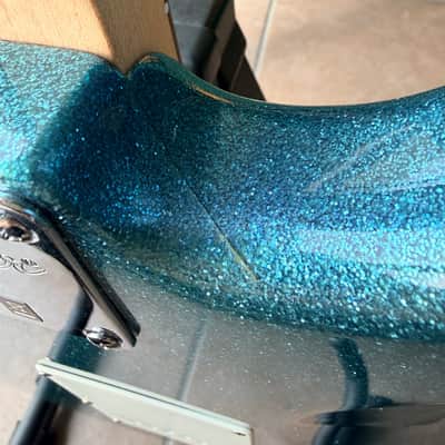 Squier Bullet Stratocaster HH with Tremolo 2010 - 2014 - Blue Sparkle image 7