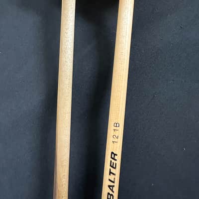 Mike Balter 121B Extra Hard Mallets, Birch, Yellow Polyester - VERY GOOD, 1 Shaft Replaced image 7