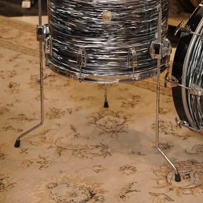 Ludwig 12/13/16/22" Classic Maple Mod Drum Set - Vintage Black Oyster image 10
