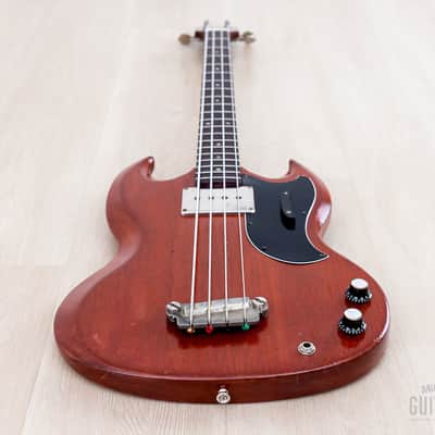1964 Gibson EB-0 Vintage Short Scale Bass Cherry, 100% Original w/ Case image 10