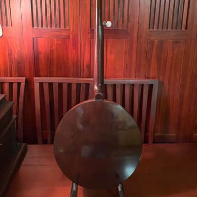 Saga Vintage 5-String Resonator Banjo Mahogany 1976 image 5