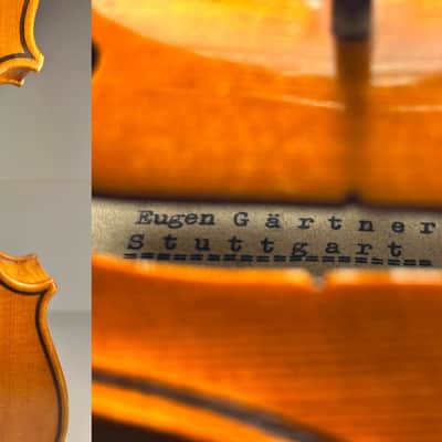 Vintage Labelled 4/4 Violin/Fiddle Eugene Gartner/Eugen Gärtner Stuttgart 1920-Top Quality&Sound-European Master-award-winning luthier-VIDEO image 9